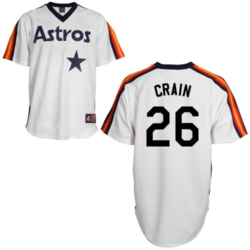 Jesse Crain #26 Youth Baseball Jersey-Houston Astros Authentic Home Alumni Association MLB Jersey